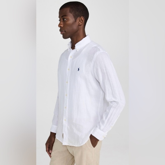 Polo Ralph Lauren - Men’s Linen Lightweight Button Down- Size 2XB - Picture 3 of 8